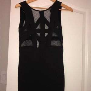 Sexy zip up mesh dress